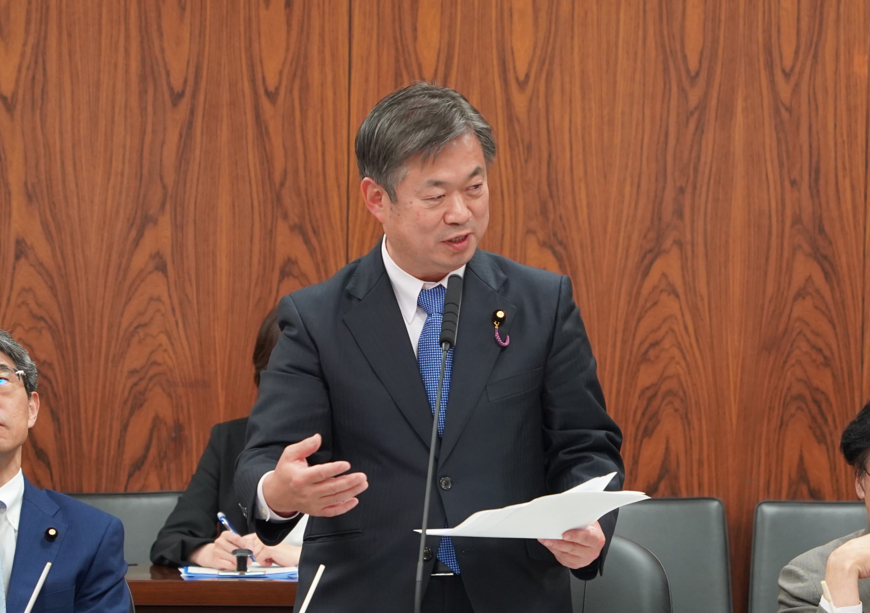 内閣委員会で質問。国民民主党サイバー安全保障法案提出