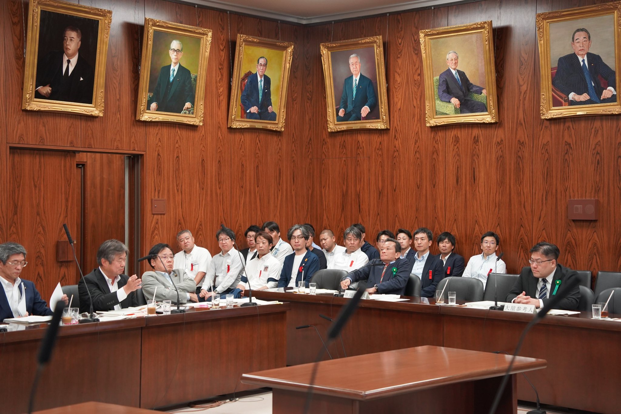 電力総連の仲間が委員会傍聴。AI法案で参考人質疑