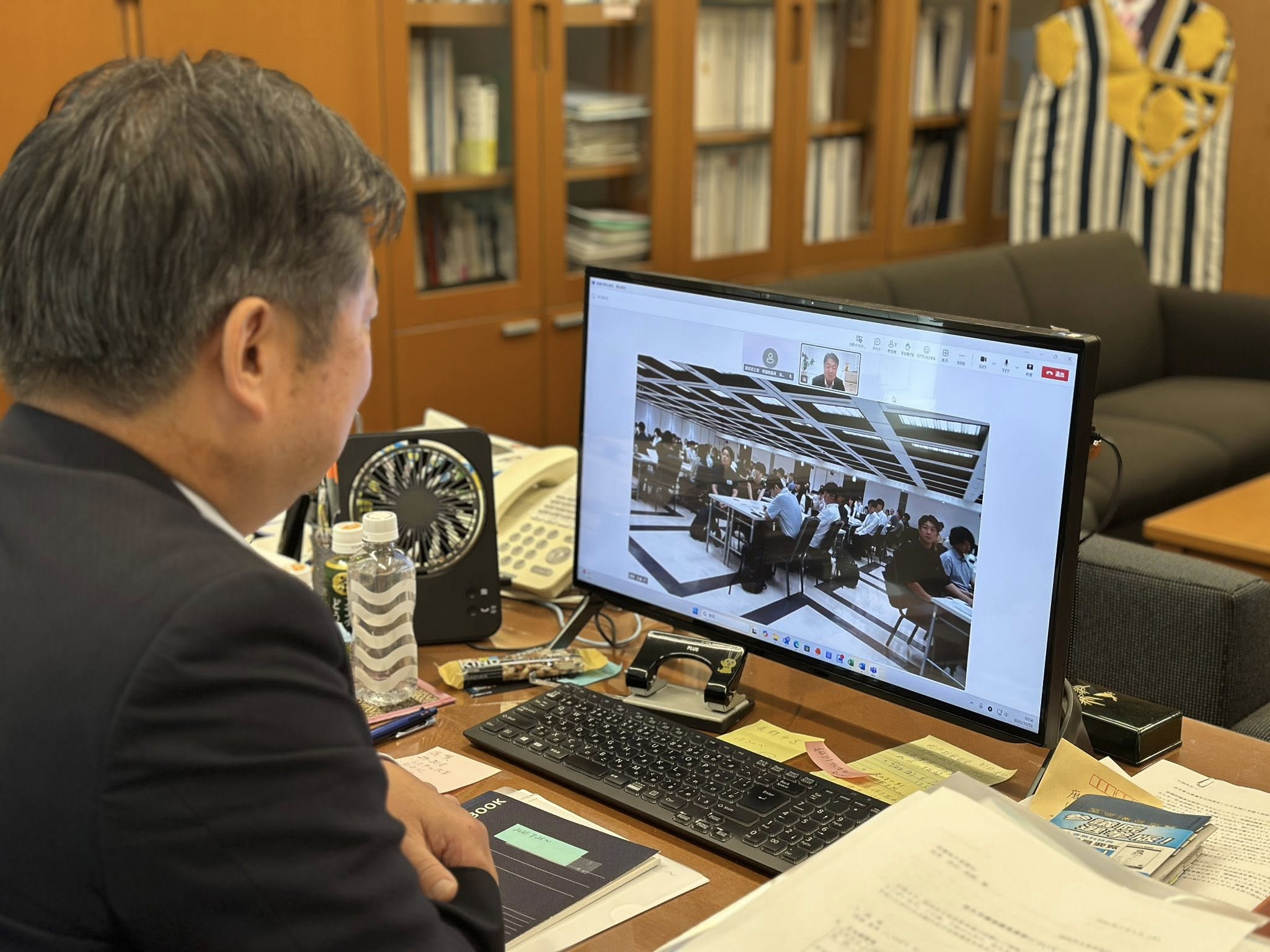 九電ユニオンサポート研修で国政報告